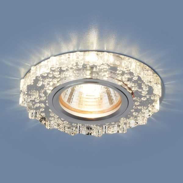 Установка встраиваемых точечных светодиодных светильников в потолок