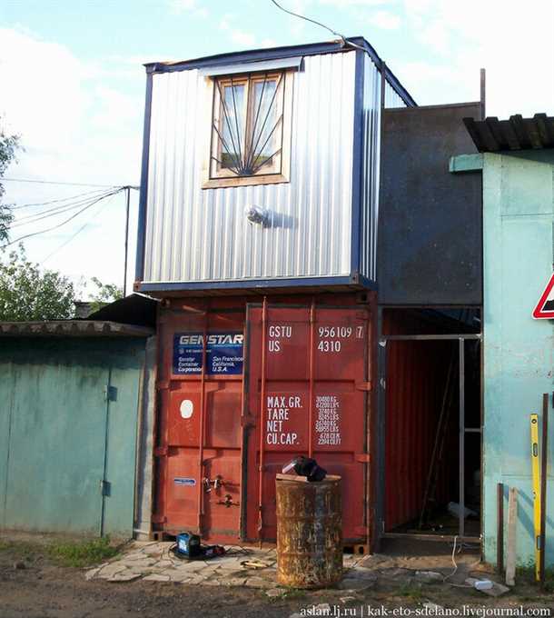 Пример использования гаража в качестве мастерской: